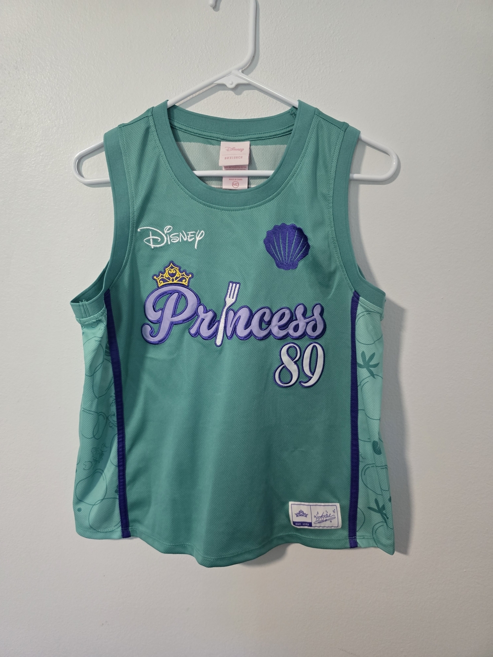 Disney The Little Mermaid Ariel Embroidered Women's Cropped Basketball Jersey